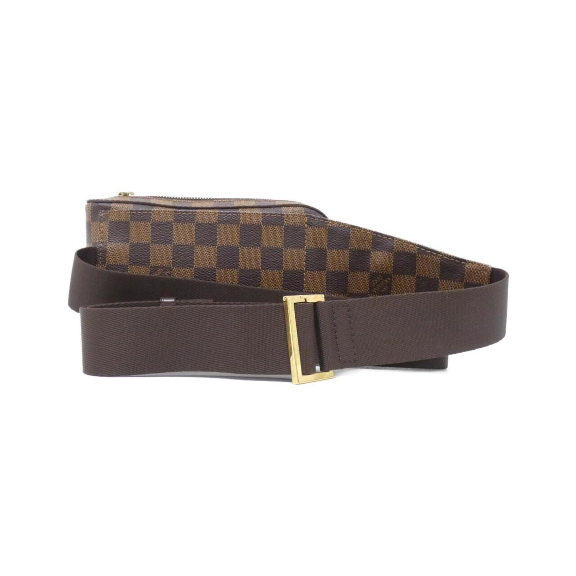 Louis Vuitton Brown Coated Canvas Shoulder Bag