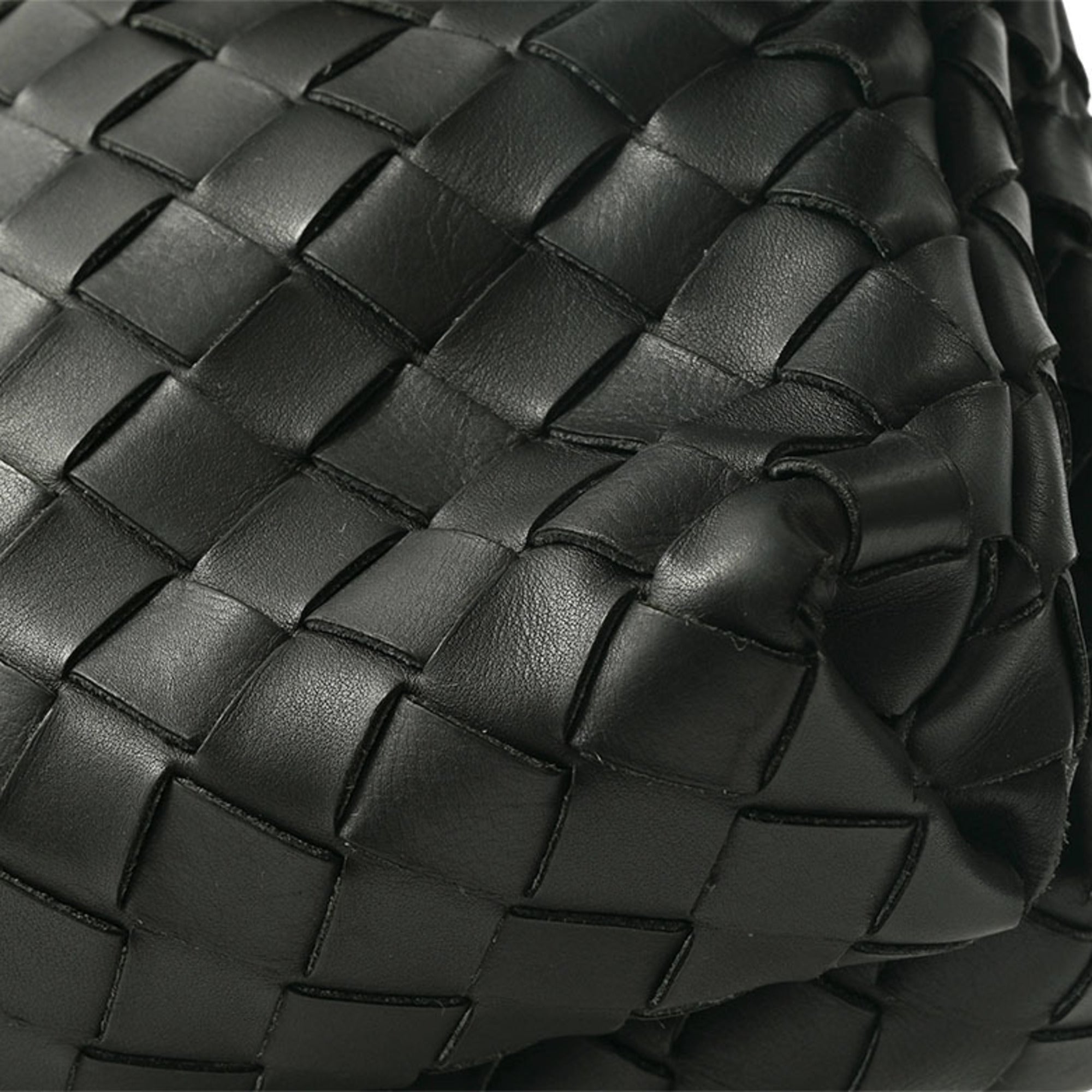 Bottega Veneta Black Polypropylene Leather Clutch Bag Shoulder Bag