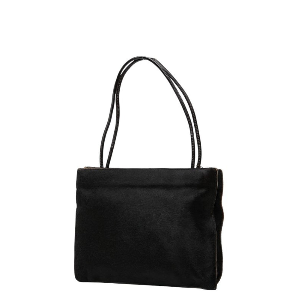 Bottega Veneta Black Patent Leather Leather Handbag