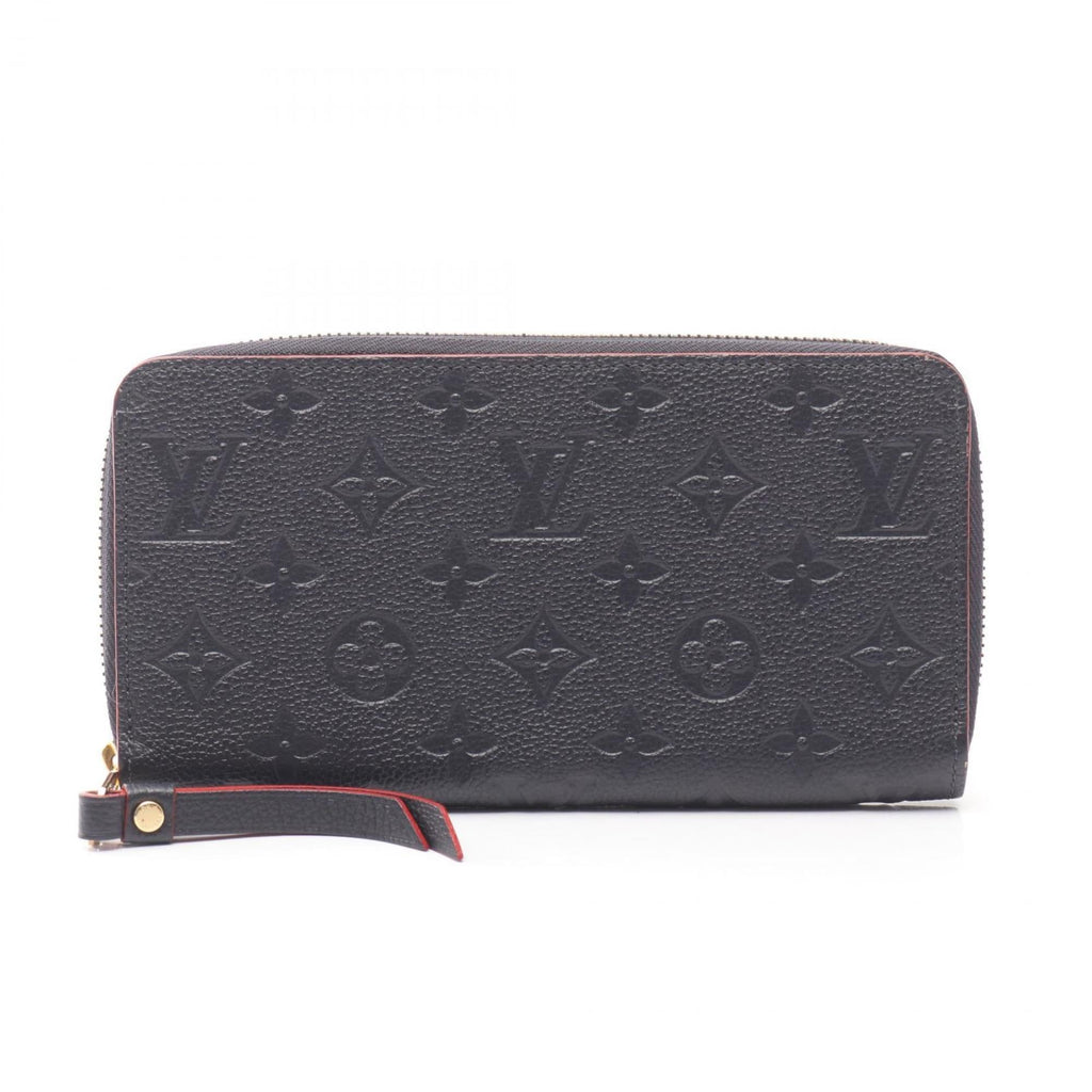 Louis Vuitton Marine Rouge Navy Red Color Monogram Empreinte Long Wallet