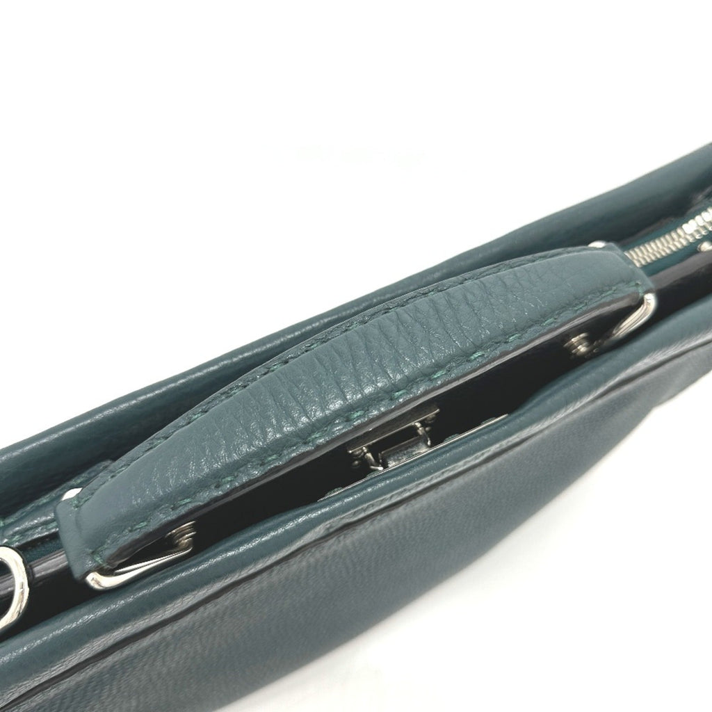 Fendi Blue Leather Briefcase