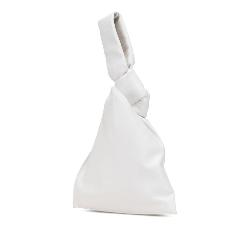 Bottega Veneta White Leather Handbag
