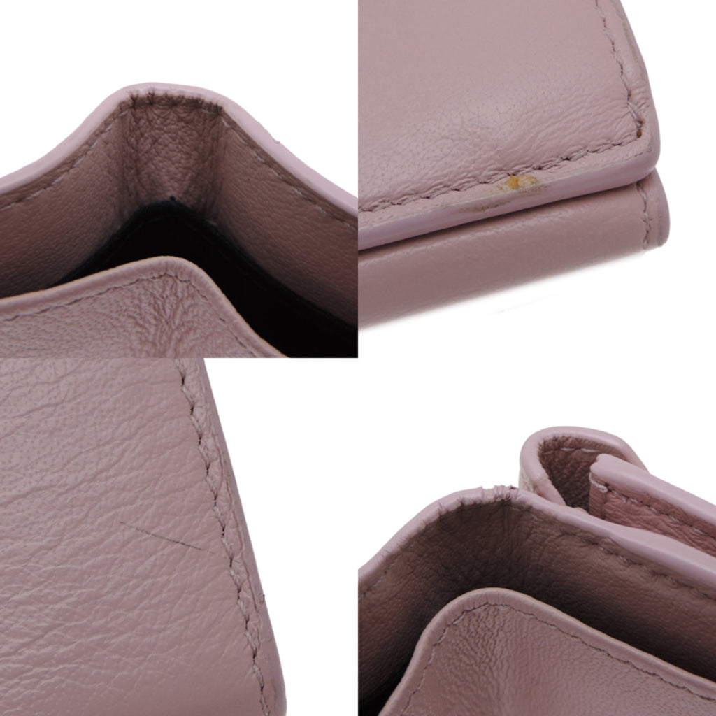 Balenciaga Pink Leather Wallet (Tri-Fold)
