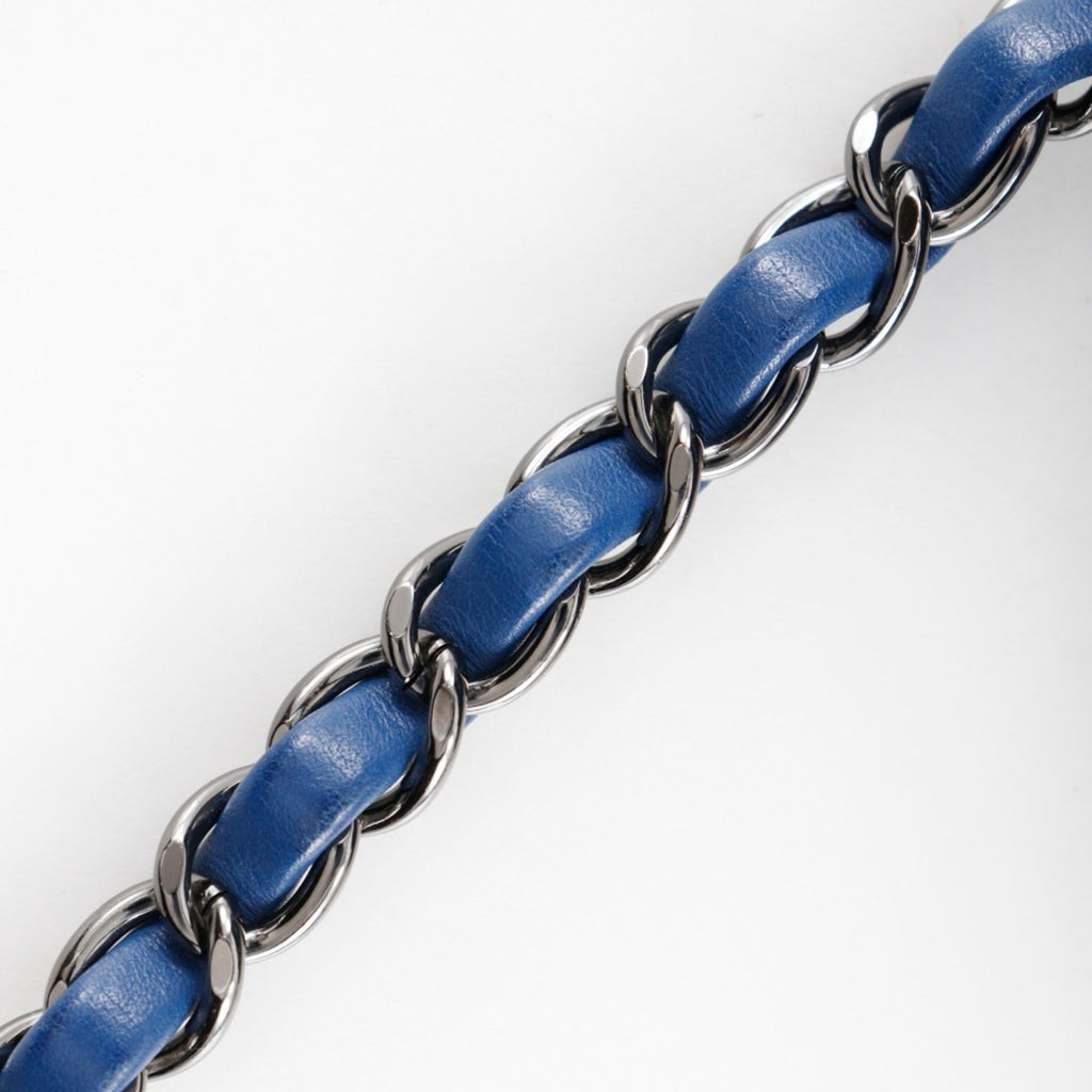 Chanel Blue Leather Handbag