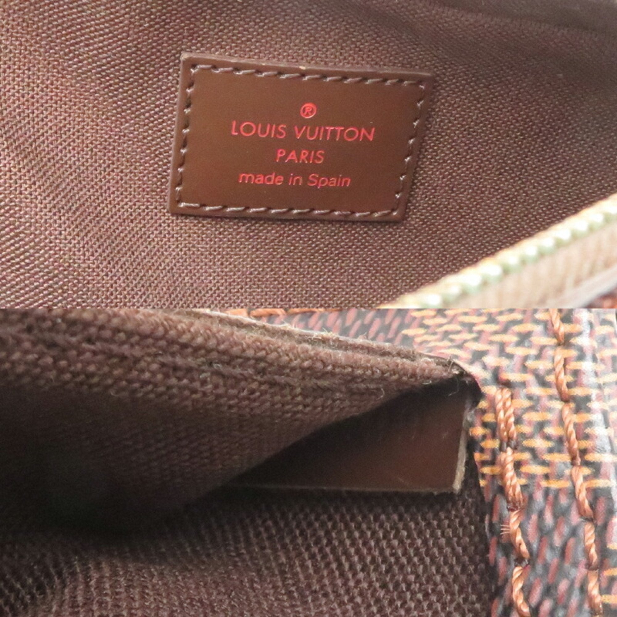 Louis Vuitton Damier Brown Damier Canvas Galle Leather Sling Bag