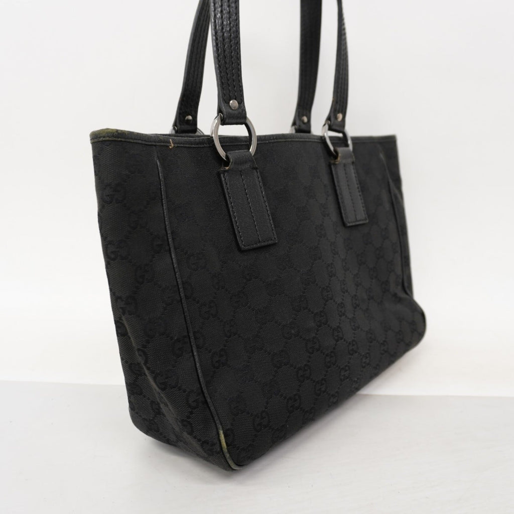 Gucci Black Canvas Tote Bag (Pre-Owned)