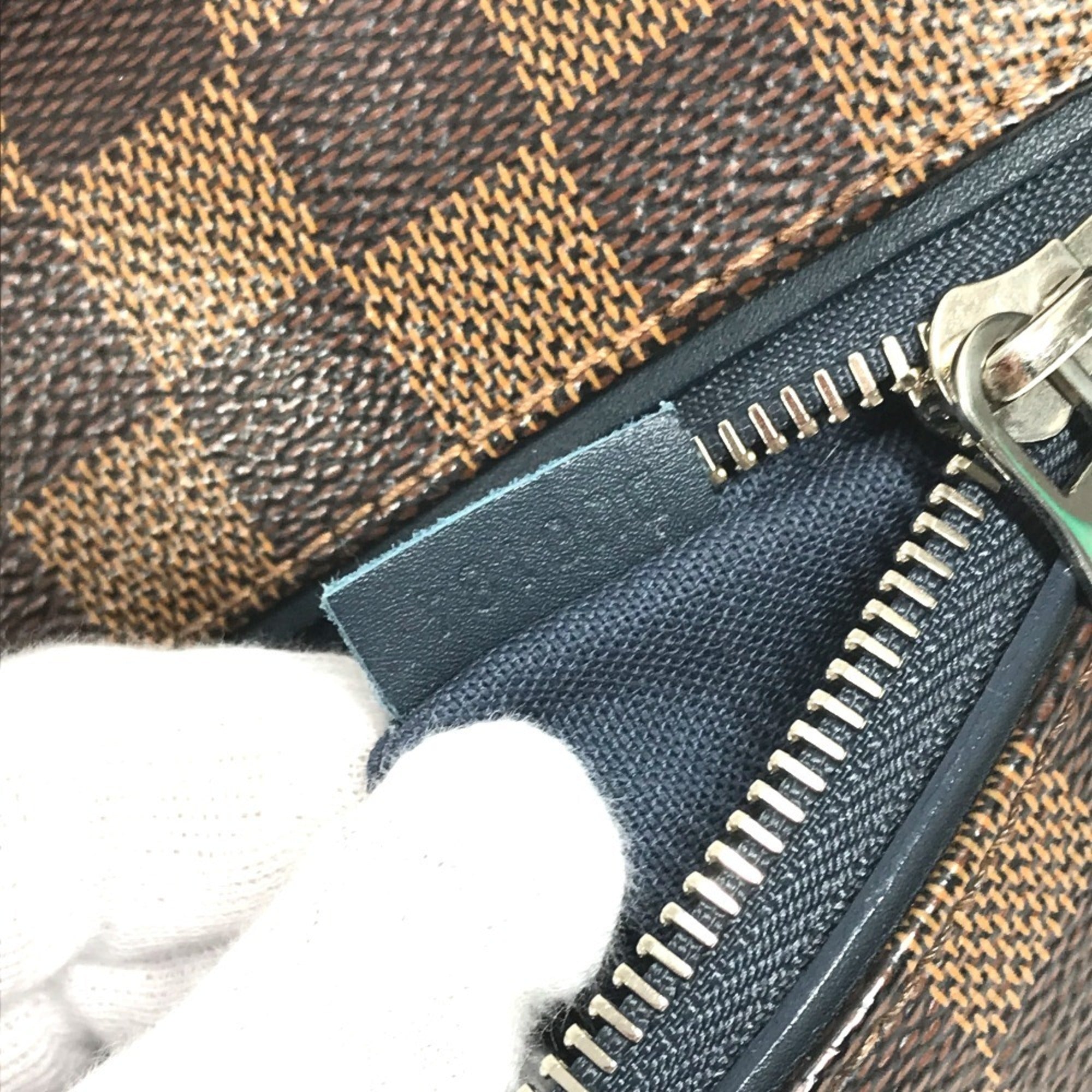 Louis Vuitton Brown Navy Damier Canvas Messenger Bag Shoulder Bag