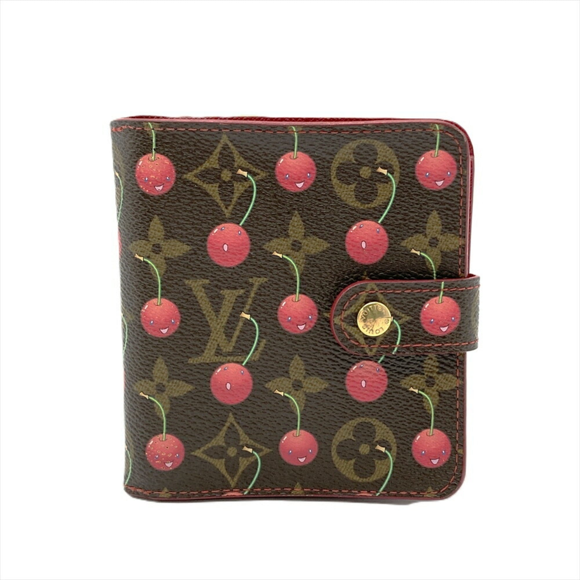 Louis Vuitton Brown Monogram Cherry Leather Wallet