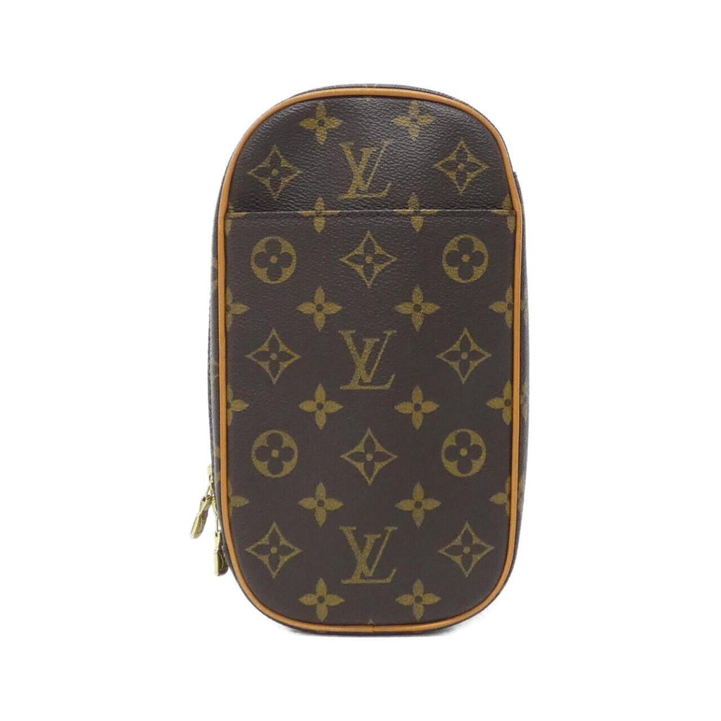 Louis Vuitton Marron Coated Canvas Pochette Shoulder Bag