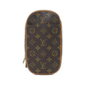 Louis Vuitton Marron Coated Canvas Pochette Shoulder Bag