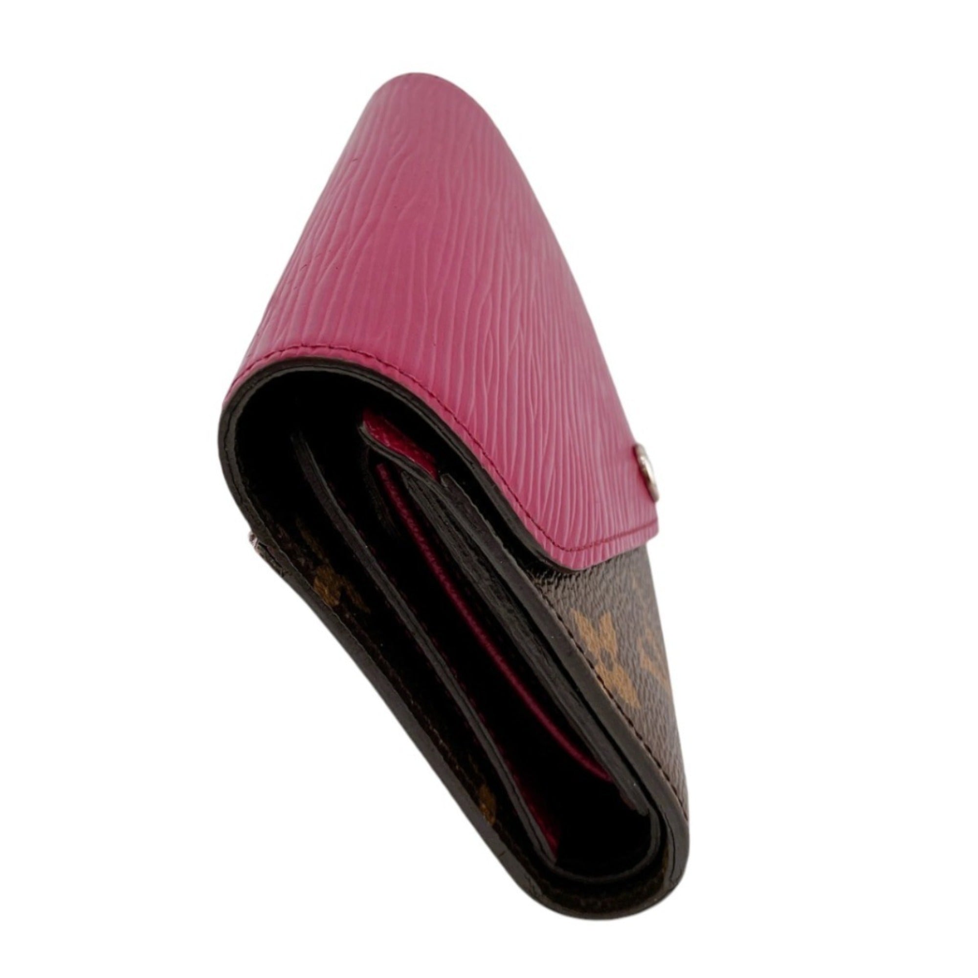 Louis Vuitton Monogram Fuchsia Monogram Epi Leather Wallet (Tri-Fold)