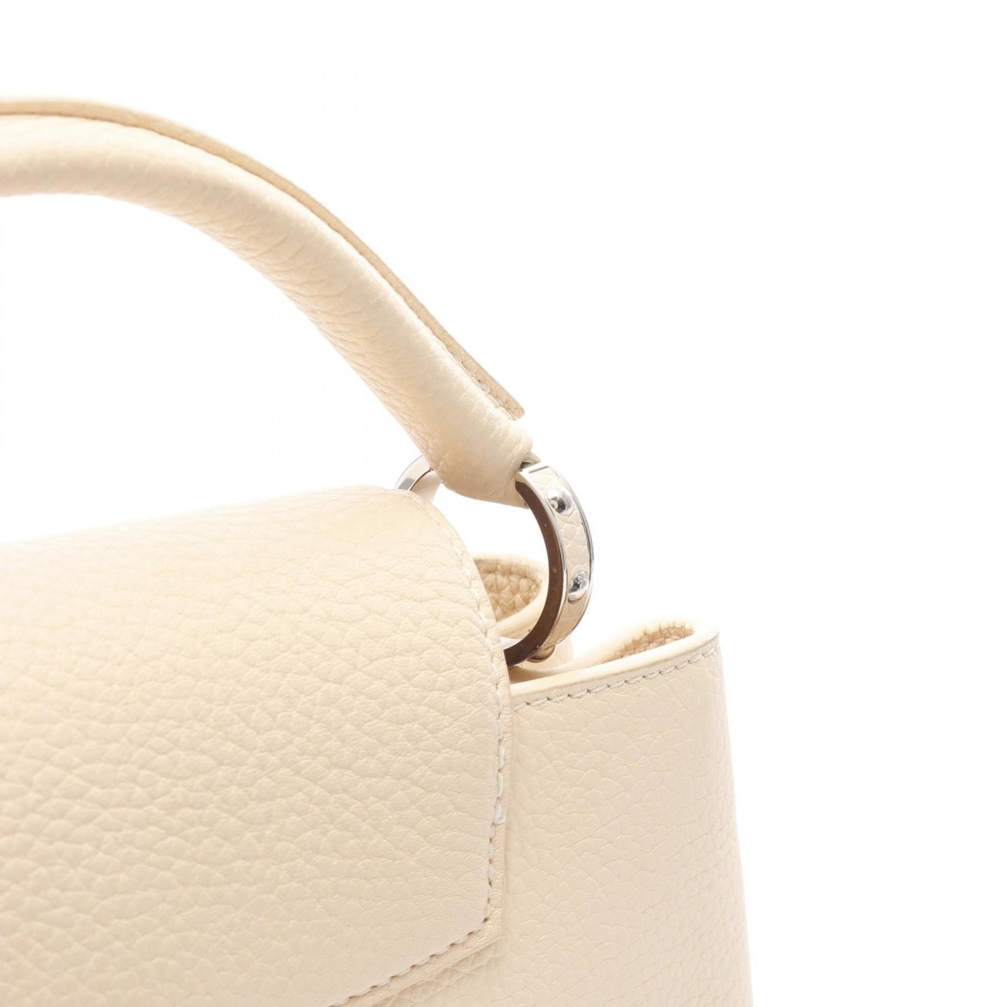 Louis Vuitton Ivory Leather Handbag