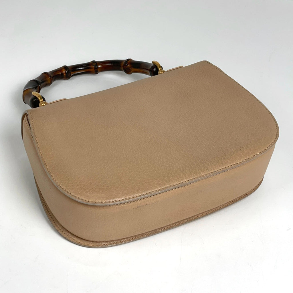 Gucci Beige Leather Handbag (Pre-Owned)