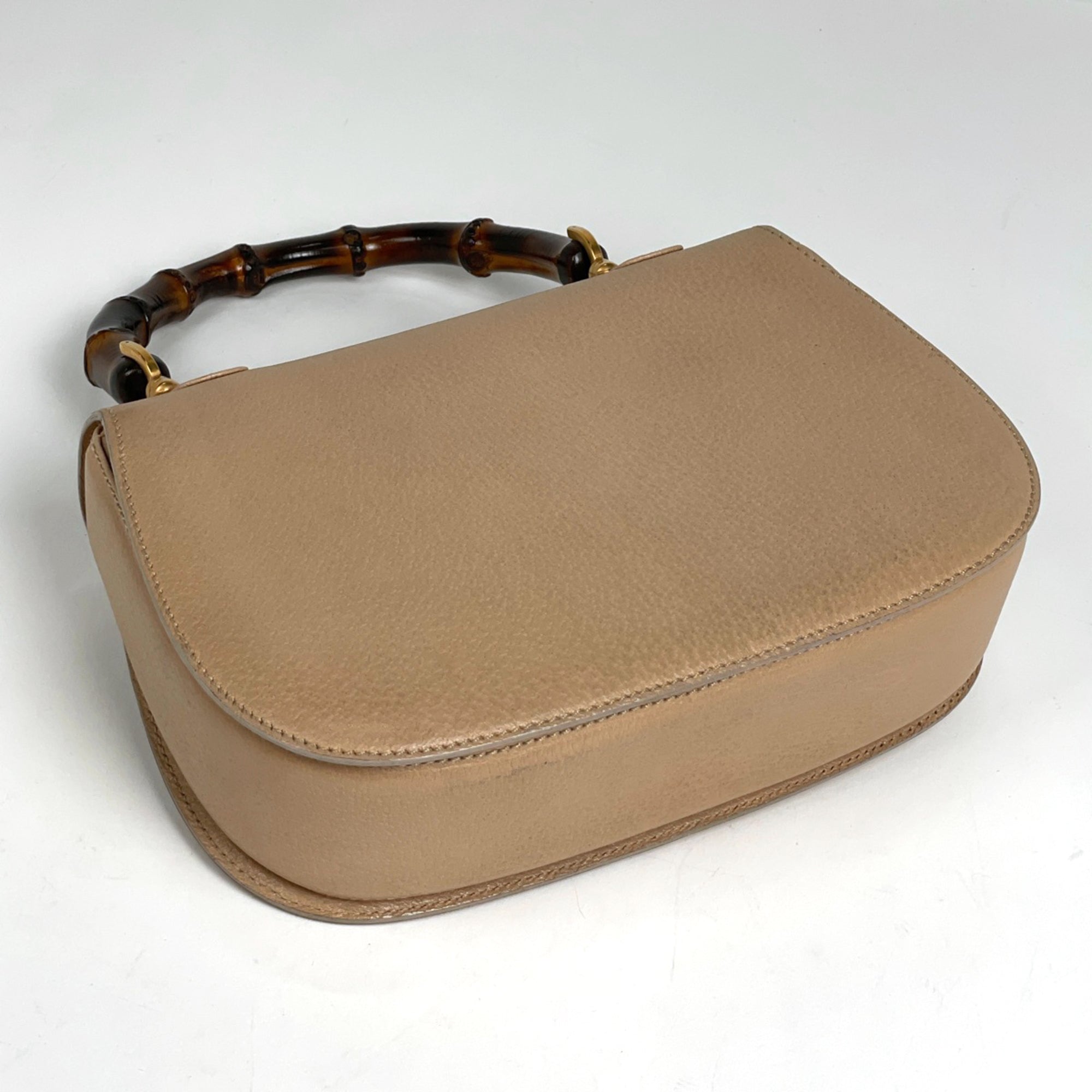 Gucci Beige Leather Handbag (Pre-Owned)