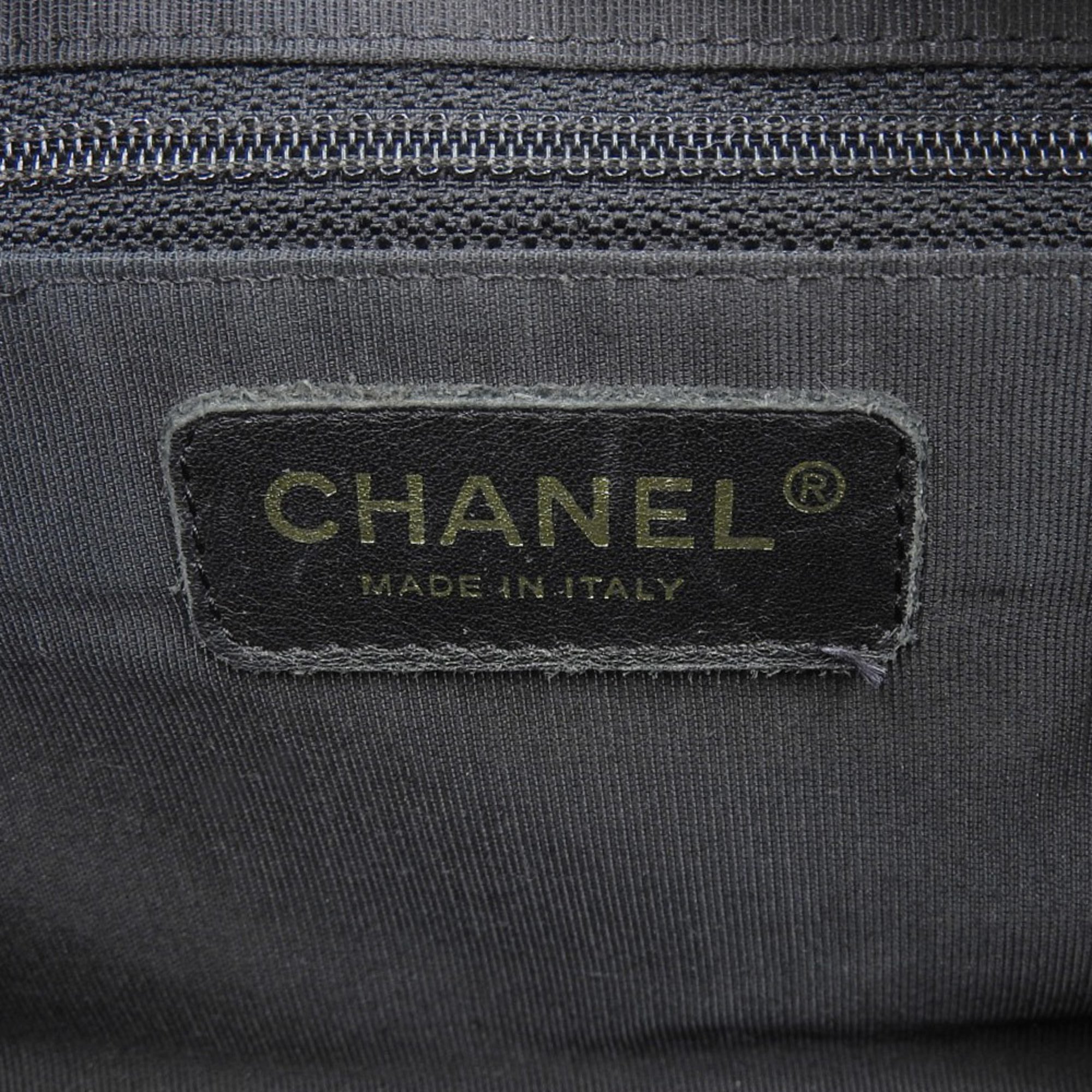 Chanel Black Caviar Leather Boston Bag Handbag
