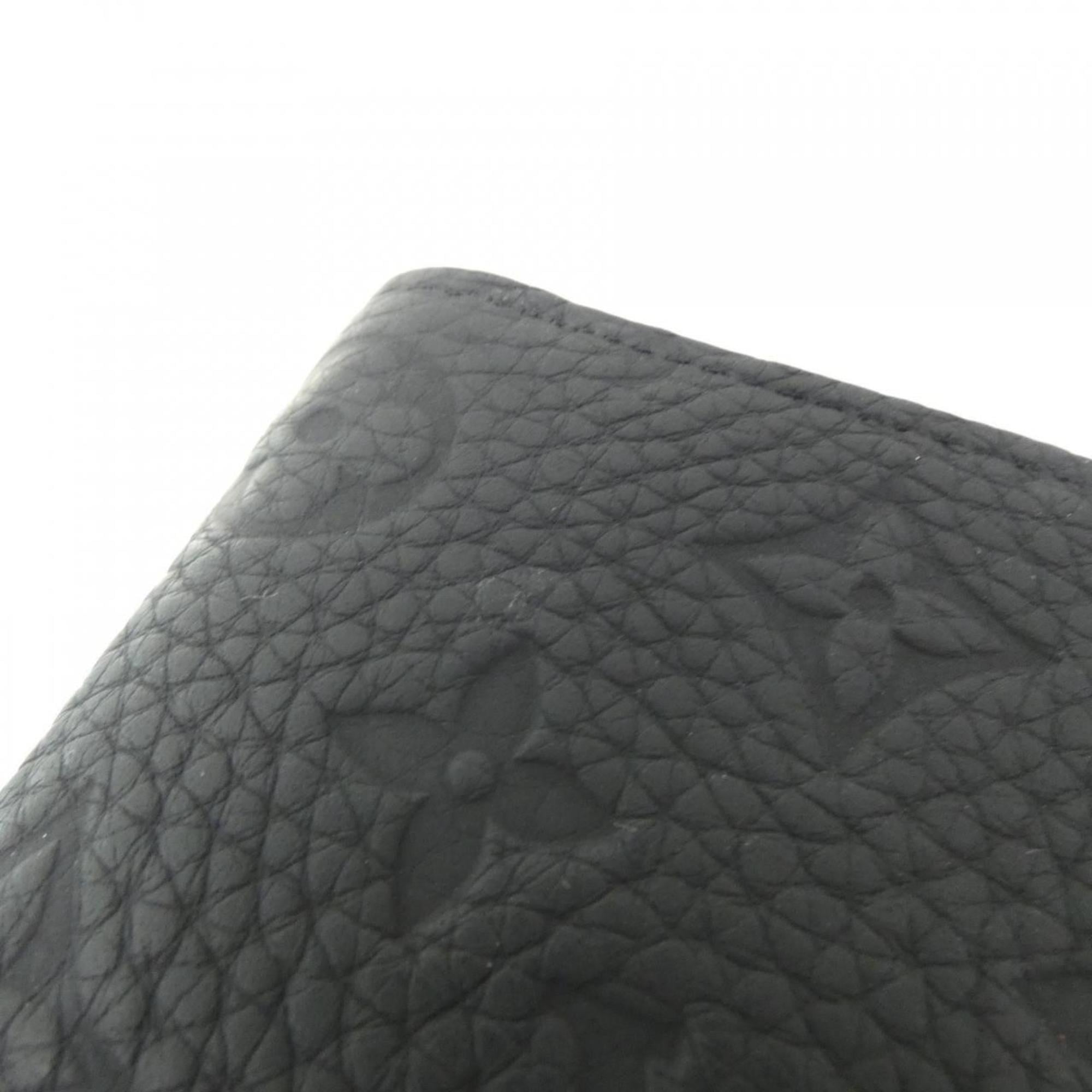 Louis Vuitton Black Leather Long Wallet