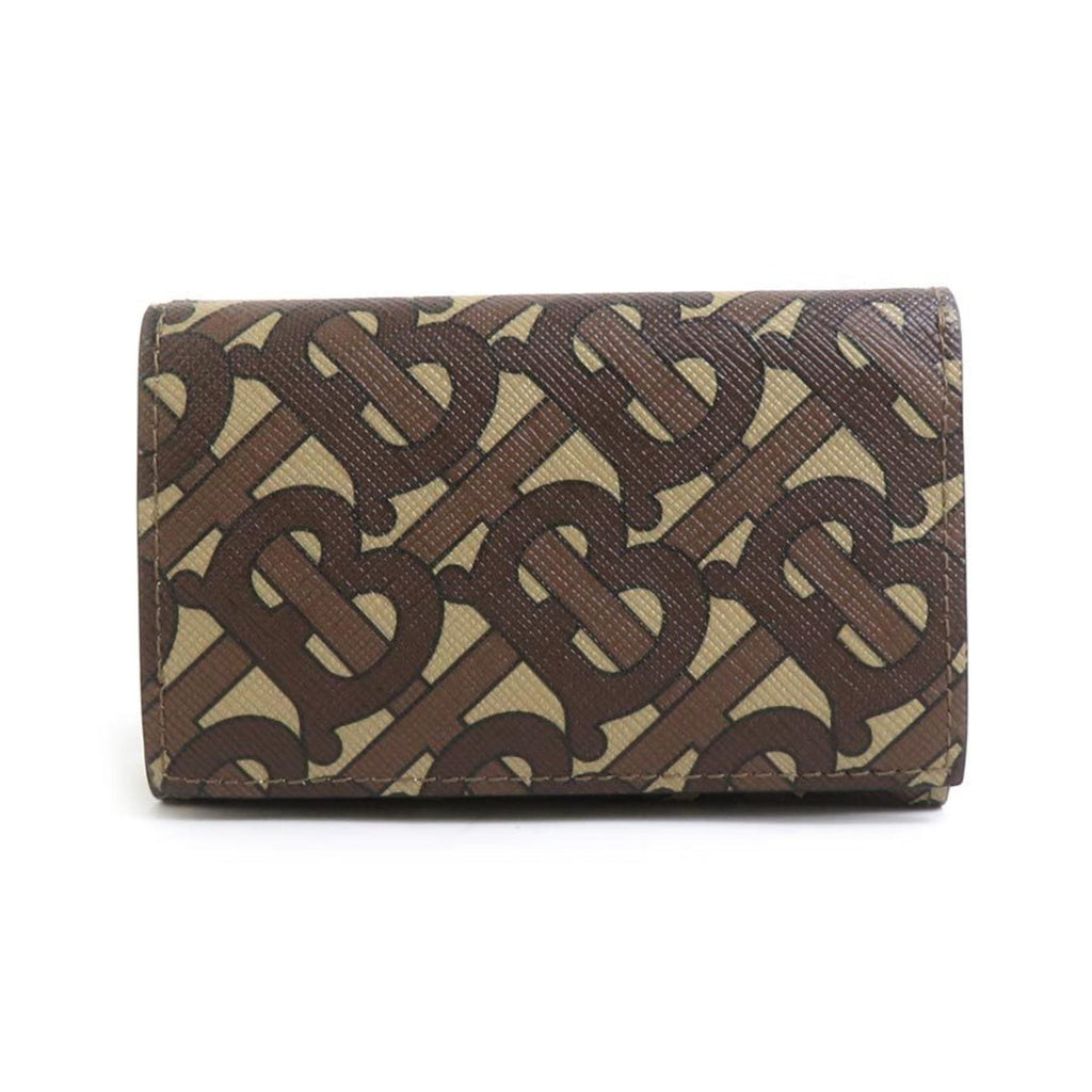 Burberry Brown Coated Canvas Wallet (Tri-Fold)