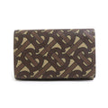 Burberry Brown Coated Canvas Wallet (Tri-Fold)