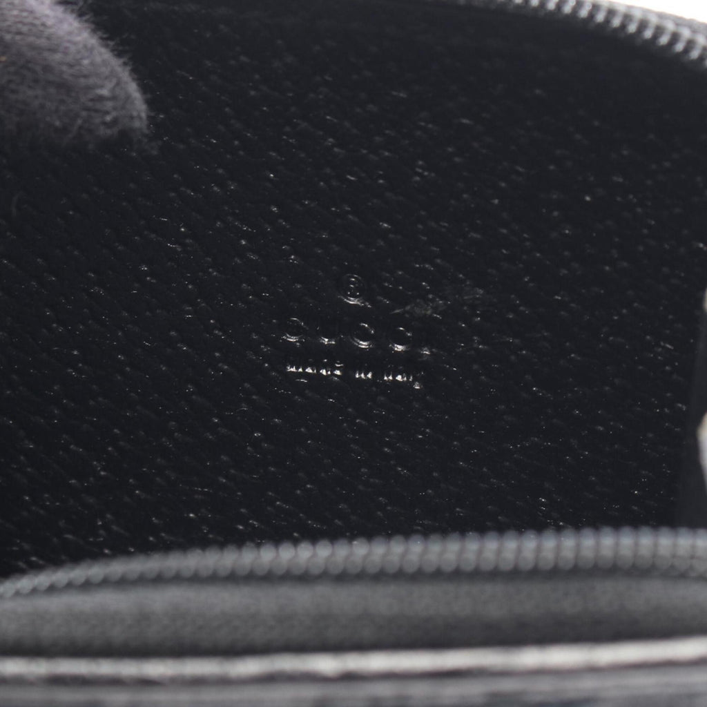 Gucci Black Canvas Leather Coin Purse/Coin Case (Pre-Owned)