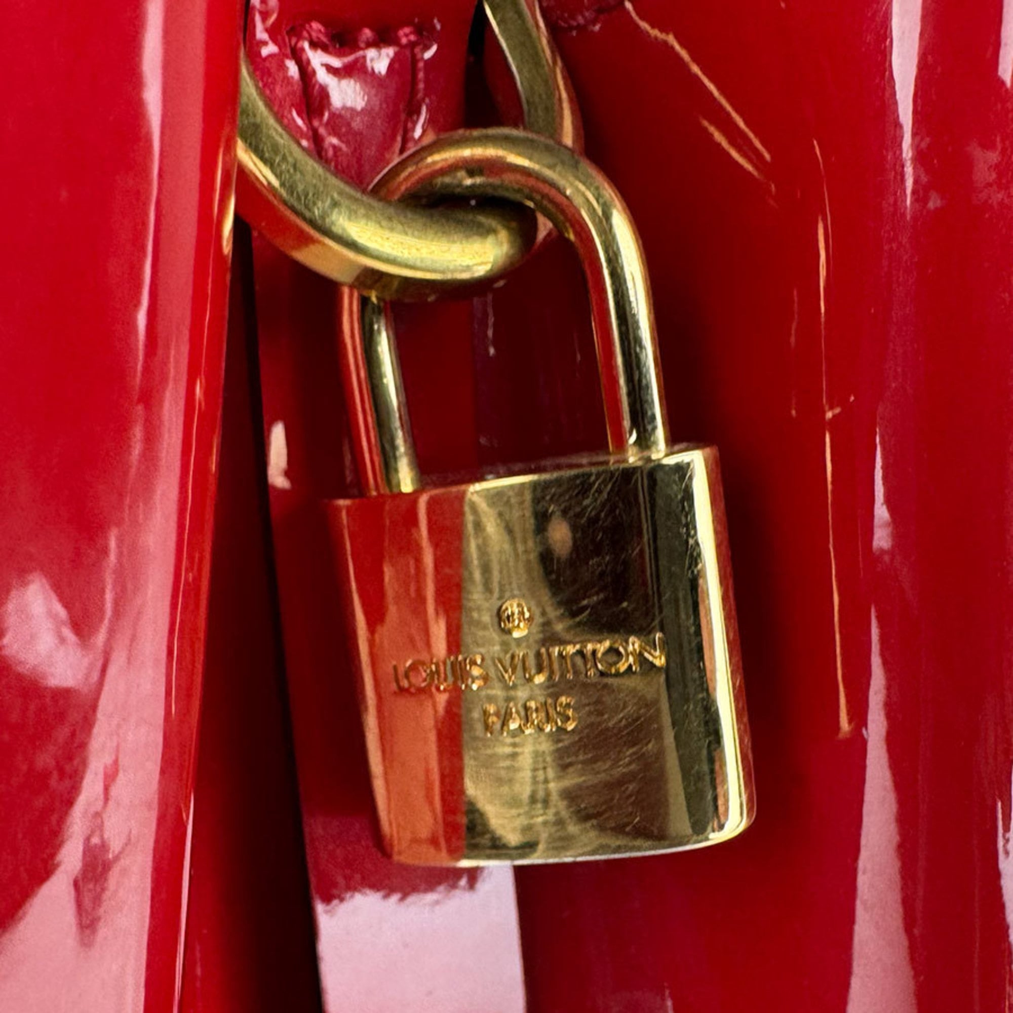 Louis Vuitton Cerise Monogram Vernis Handbag Shoulder Bag