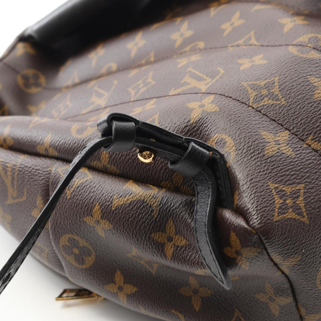 Louis Vuitton Black Brown Monogram Coated Canvas Backpack
