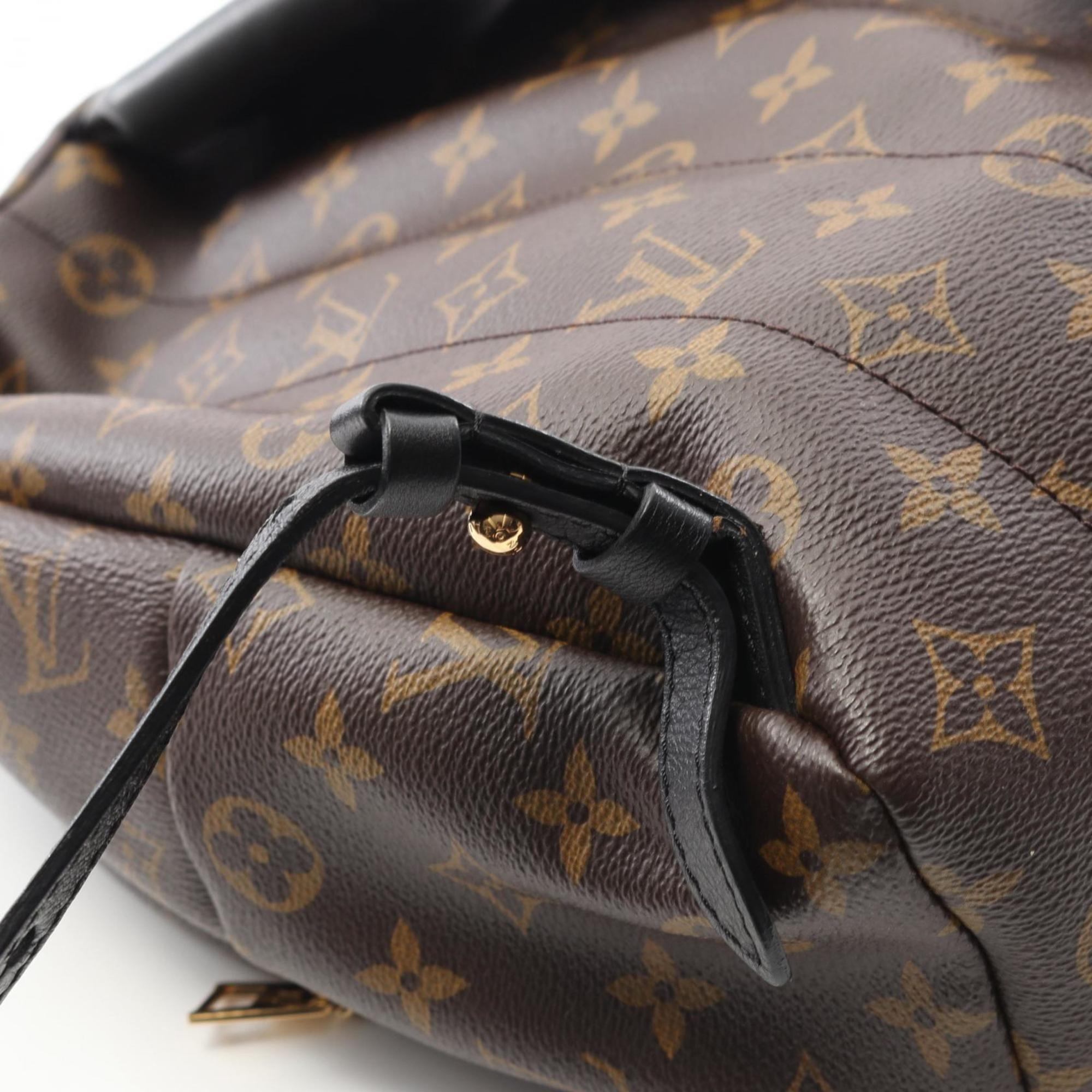 Louis Vuitton Black Brown Monogram Coated Canvas Backpack