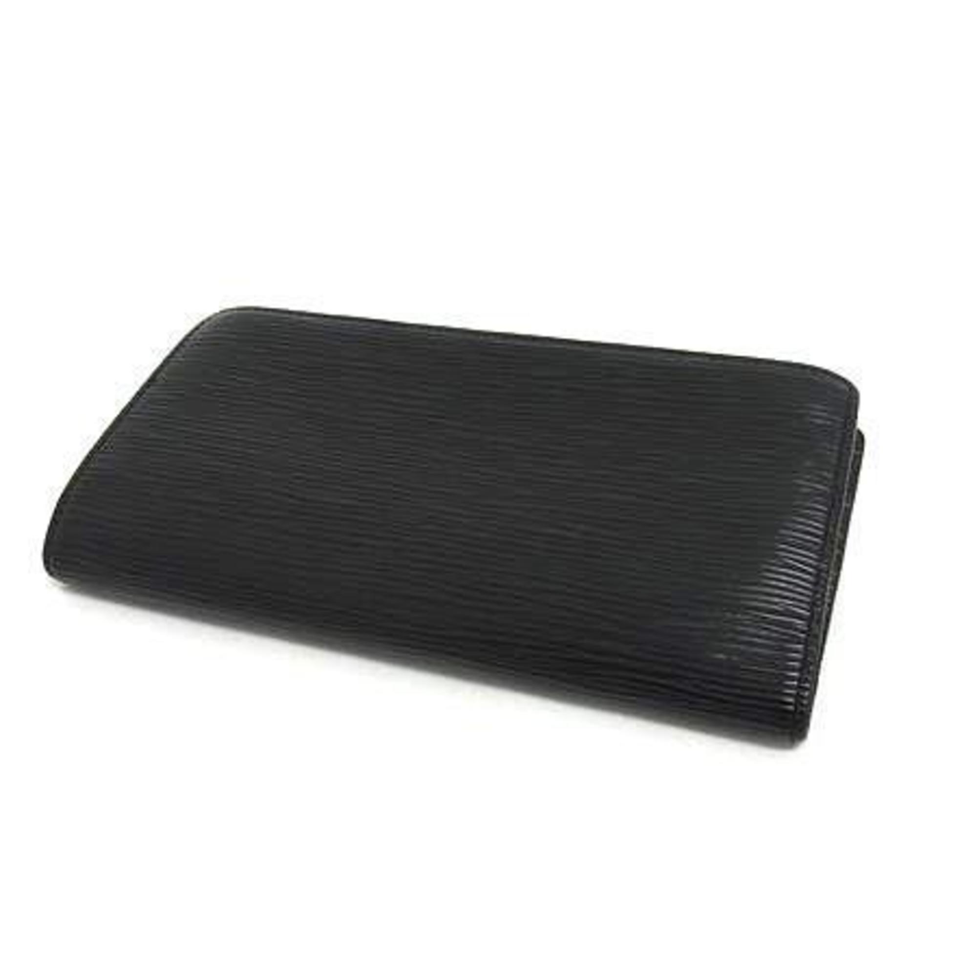 Louis Vuitton Black Leather Long Wallet