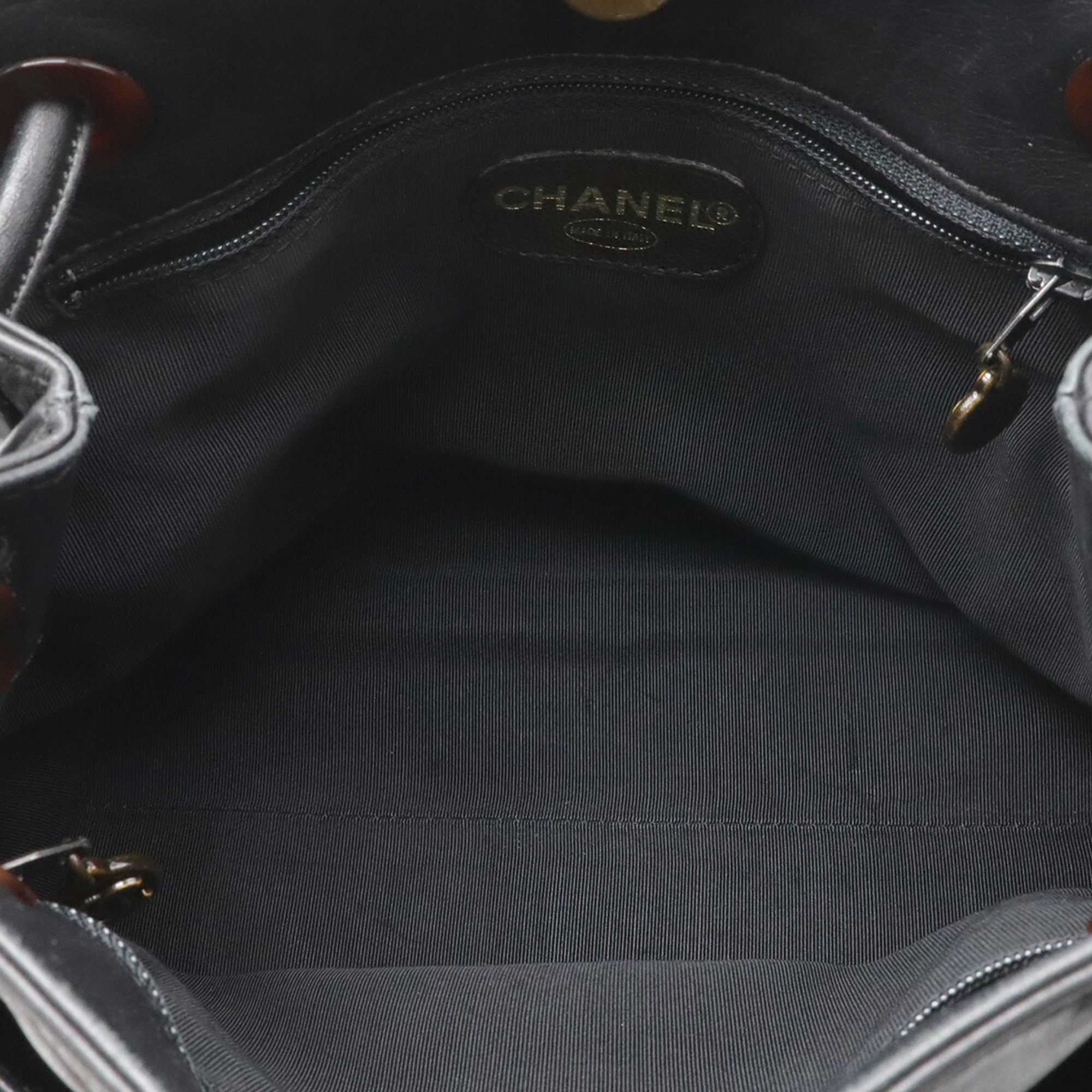 Chanel Black Leather Shoulder Bag