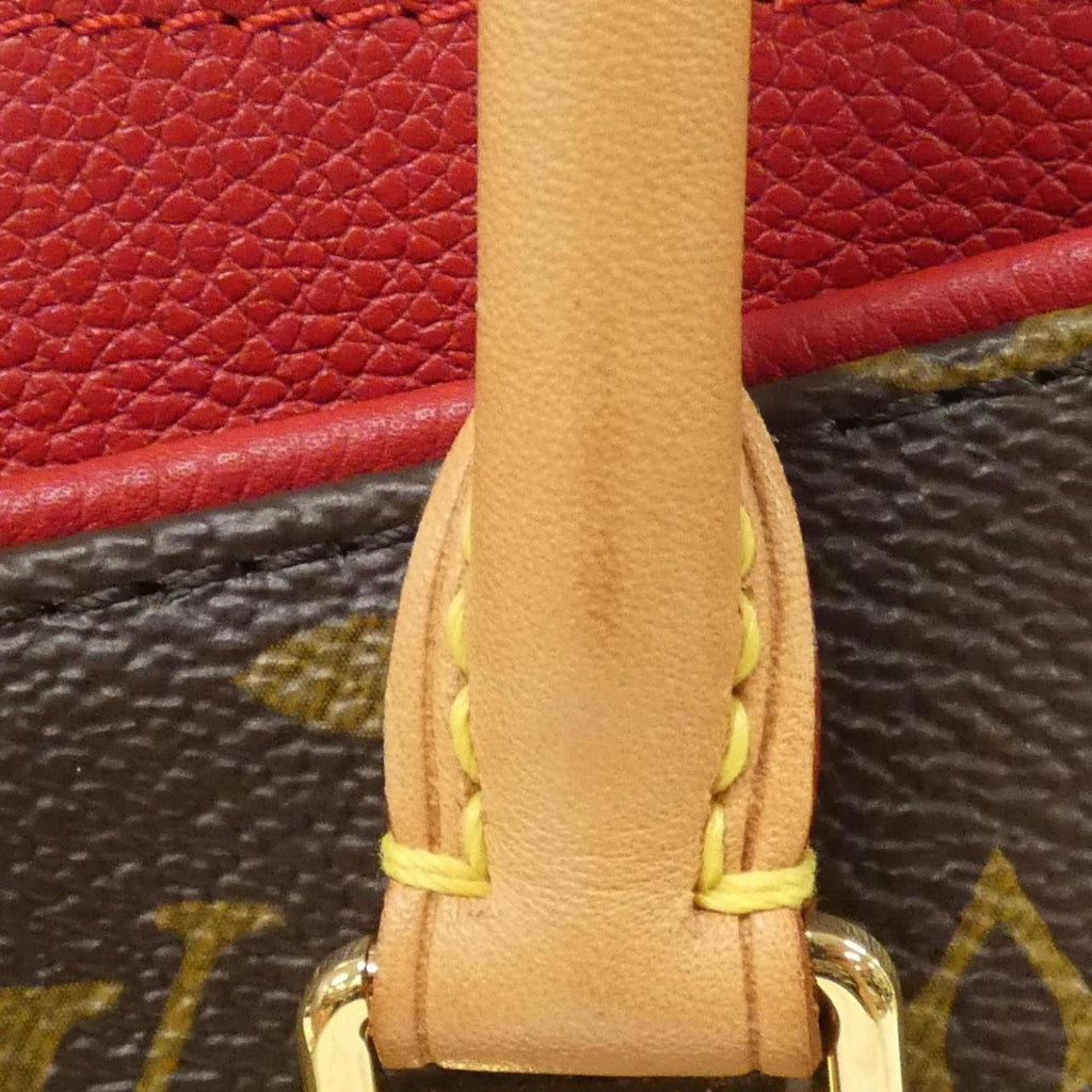 Louis Vuitton Cerise Marron Coated Canvas Handbag