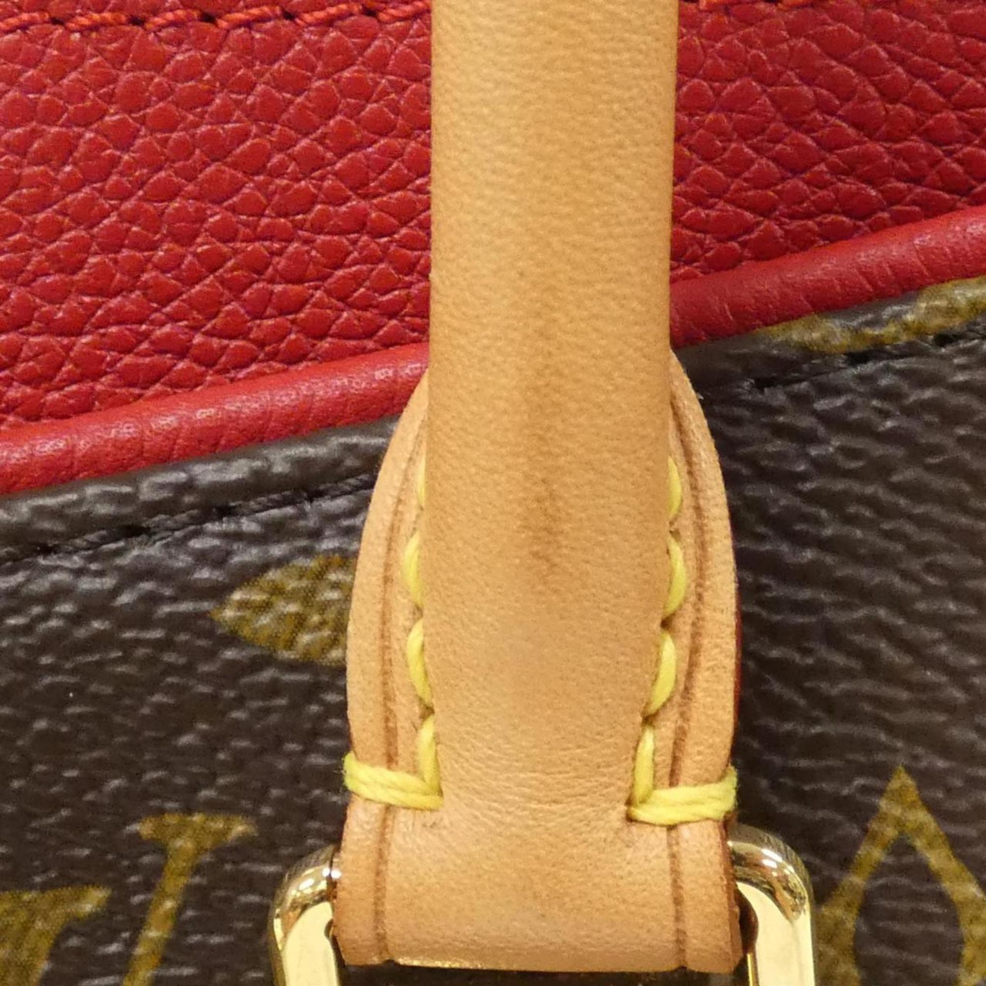 Louis Vuitton Cerise Marron Coated Canvas Handbag