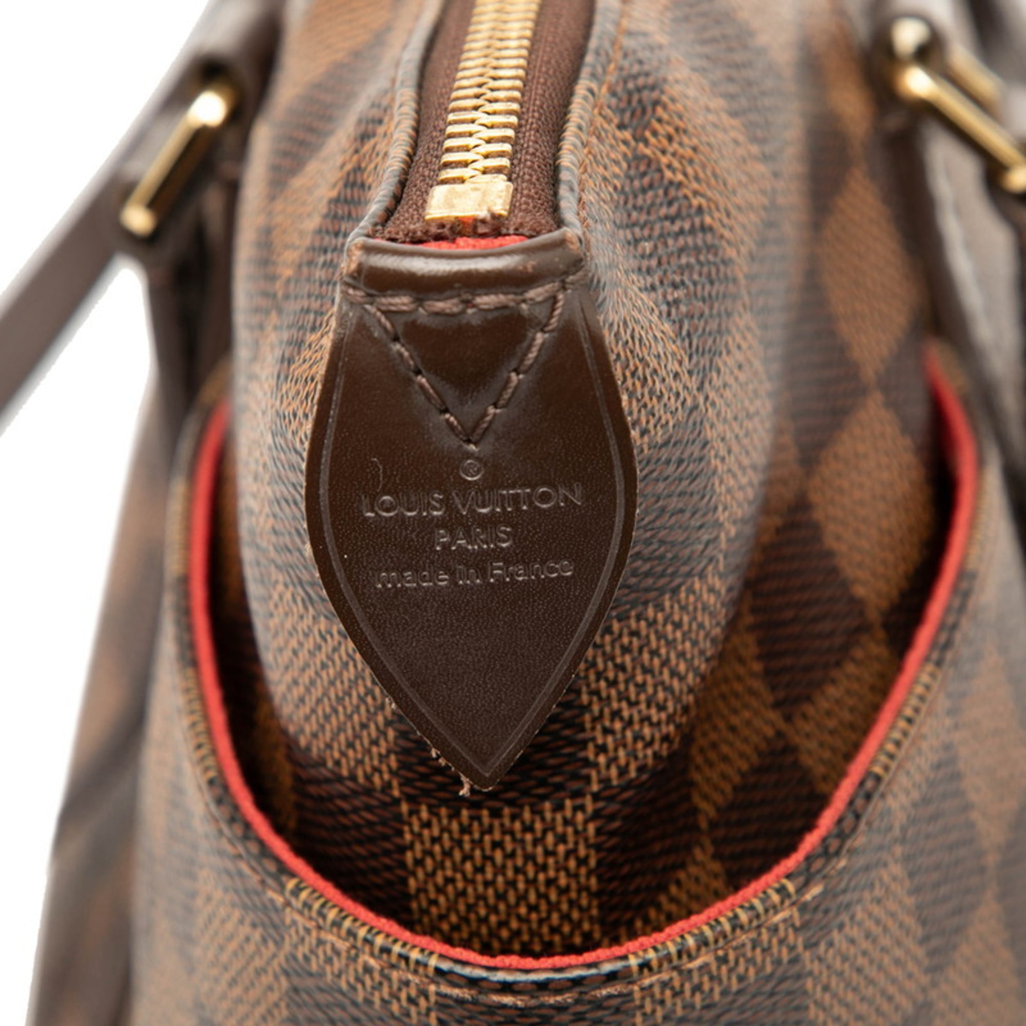 Louis Vuitton Brown Pvc Leather Shoulder Bag Tote Bag