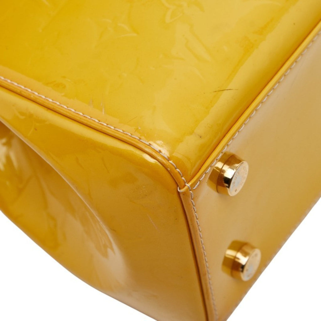 Louis Vuitton Citrin Yellow Monogram Vernis Handbag Shoulder Bag