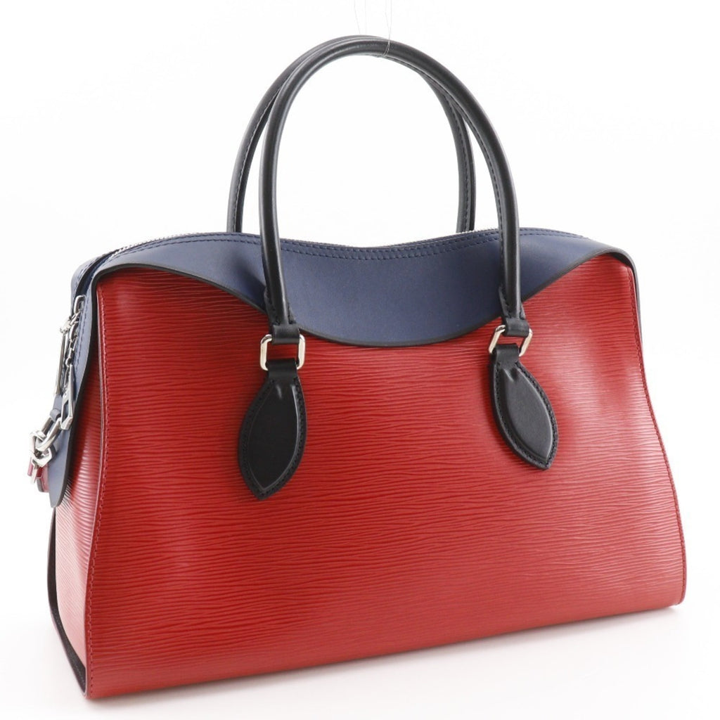 Louis Vuitton Navy Red Color Epi Leather Handbag Tote Bag