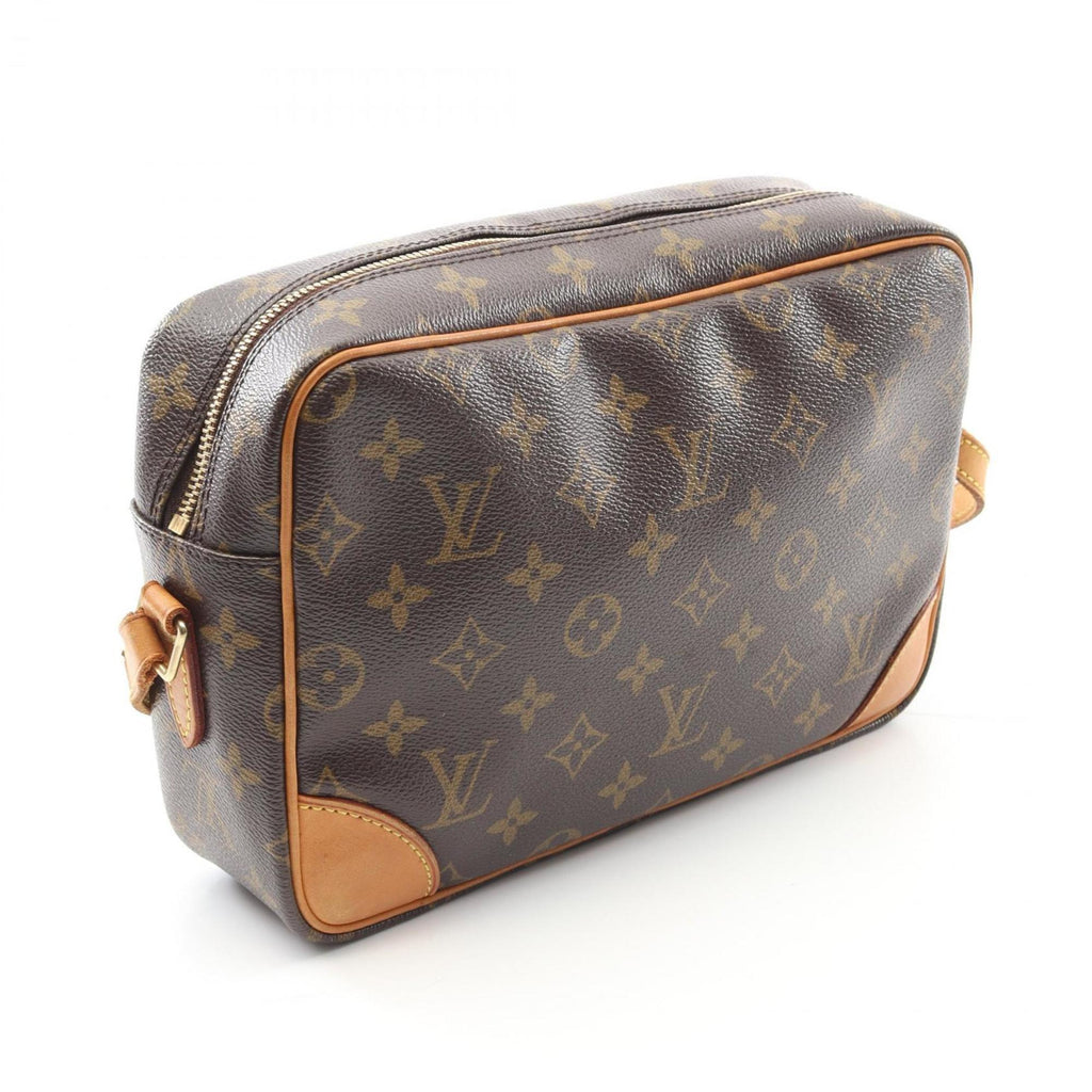 Louis Vuitton Brown Coated Canvas Shoulder Bag