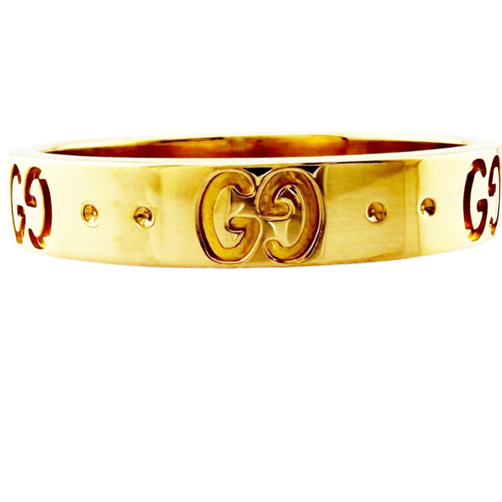 Gucci Icon Gold Yellow Gold (18K) Band Ring (Pre-Owned)