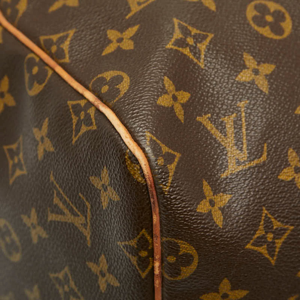 Louis Vuitton Brown Pvc Leather Boston Bag