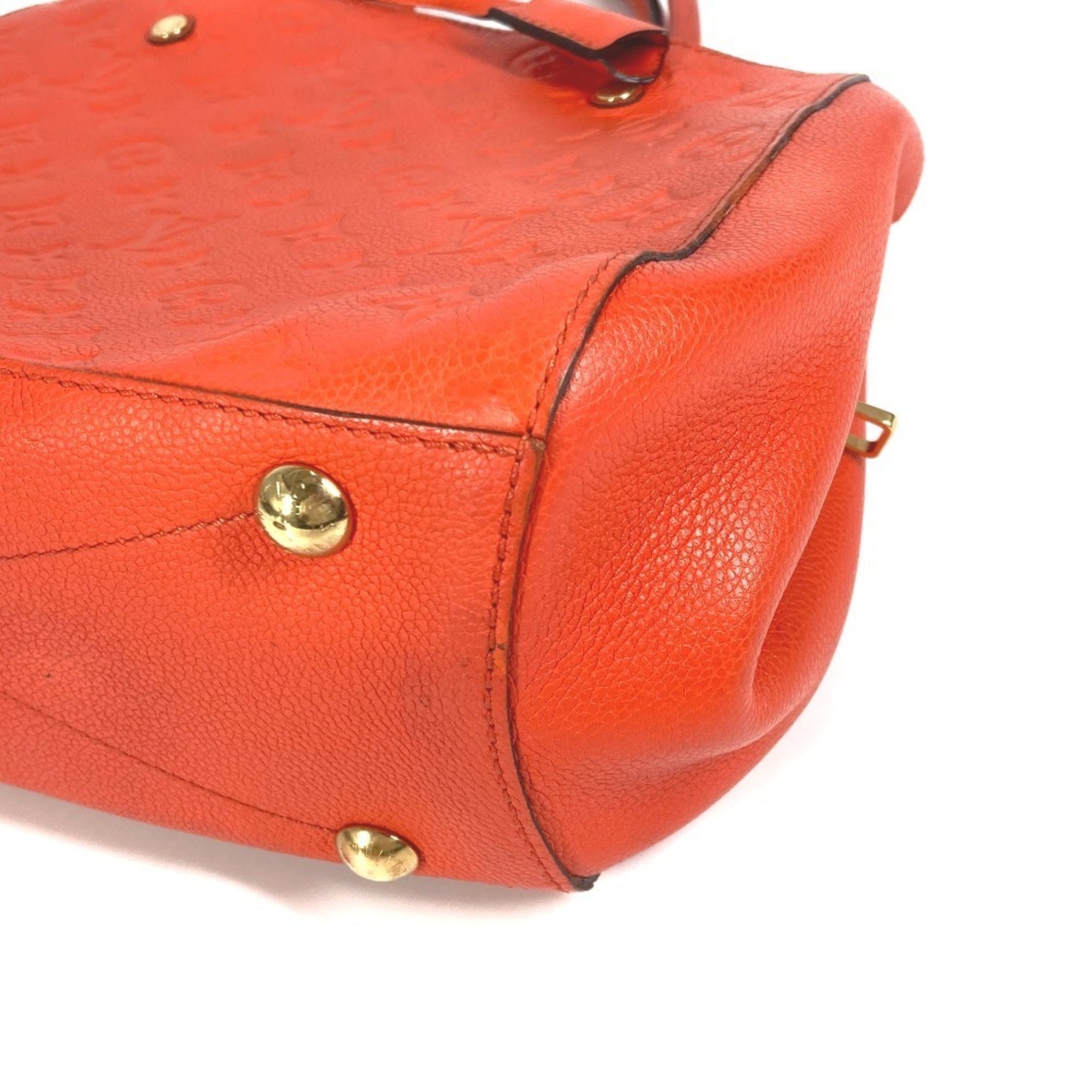 Louis Vuitton Orange Monogram Empreinte Handbag Shoulder Bag Tote Bag