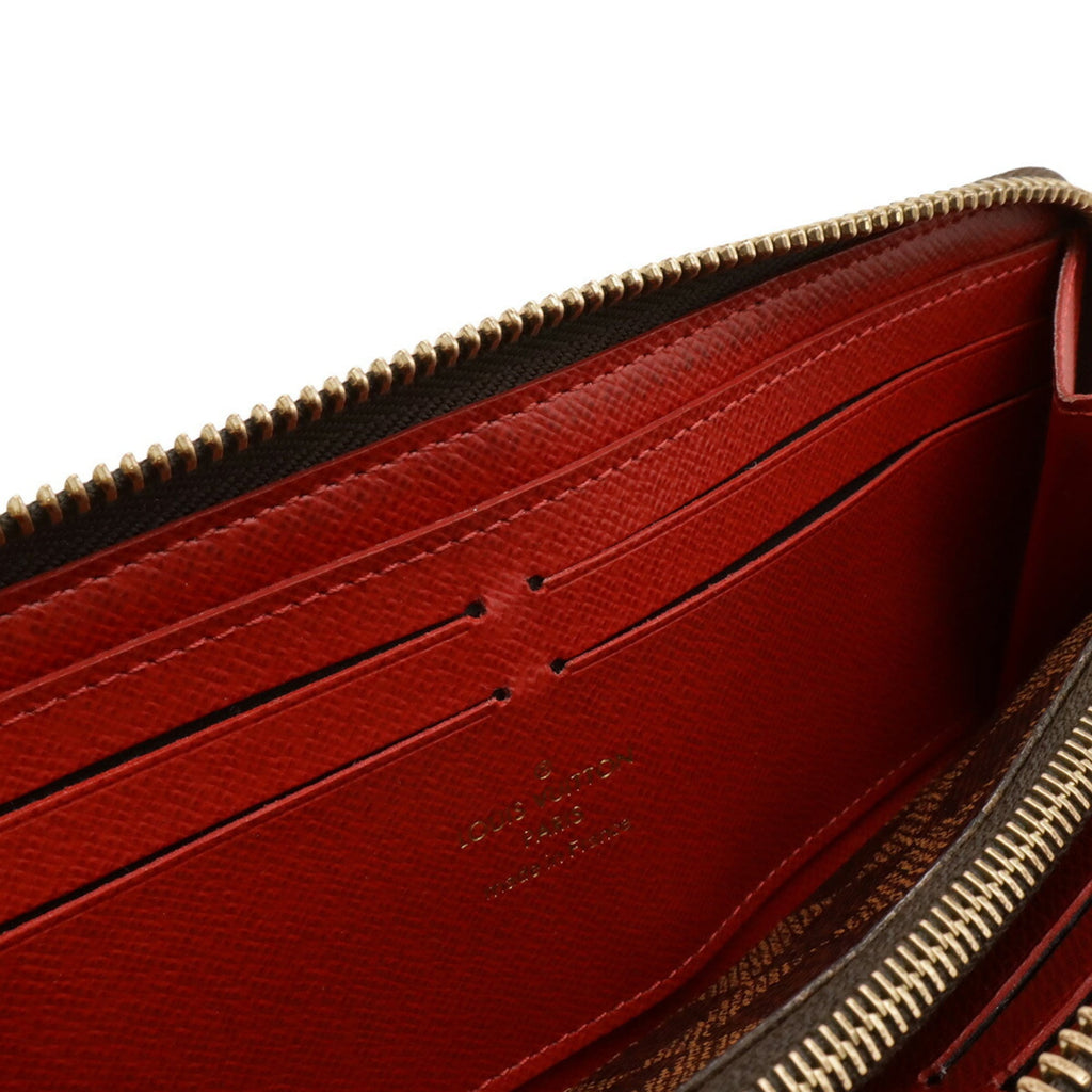 Louis Vuitton Cerise Damier Canvas Pvc Damier Canvas Long Bill Wallet