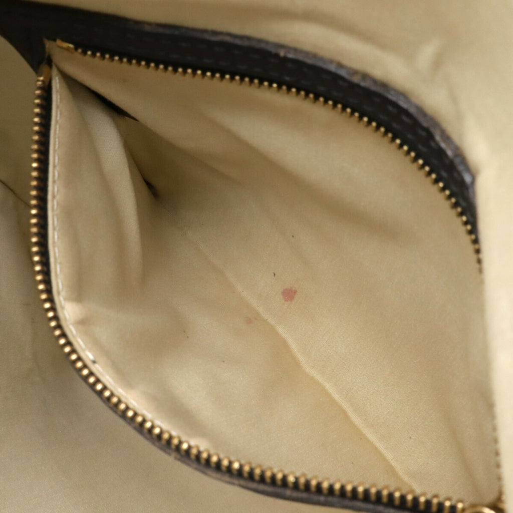 Louis Vuitton Blue Canvas Leather Handbag Shoulder Bag Tote Bag