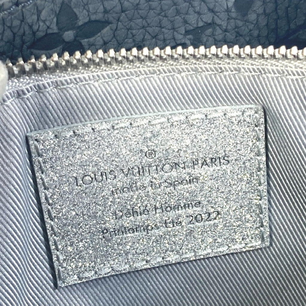 Louis Vuitton Black Silver Leather Shoulder Bag