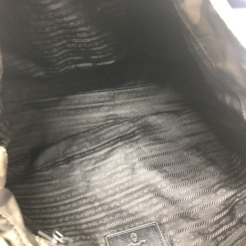 Prada Green Nylon Shoulder Bag