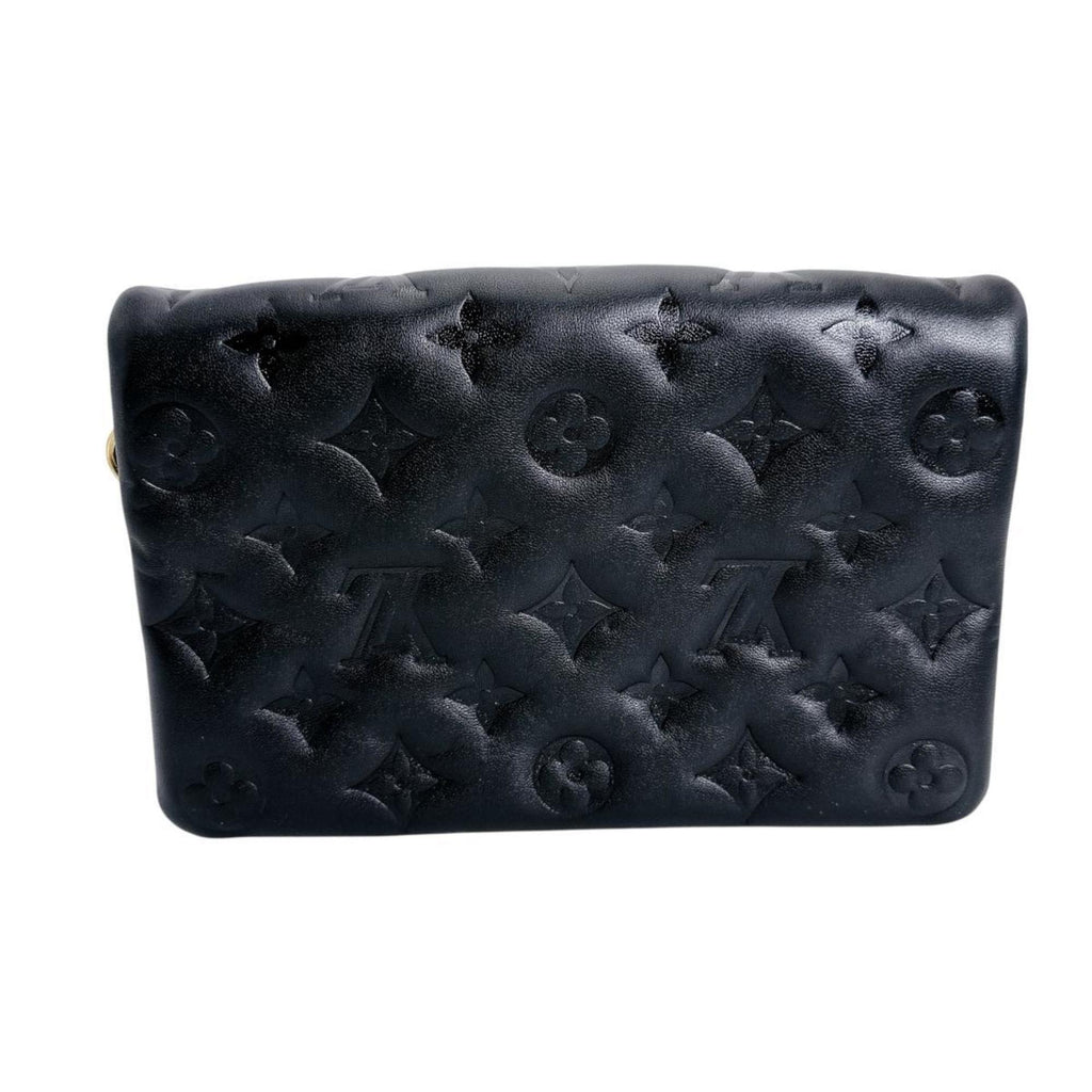 Louis Vuitton Black Leather Pochette Shoulder Bag