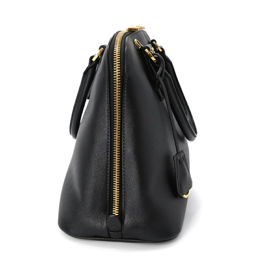 Prada Black Saffiano Triangle Handbag