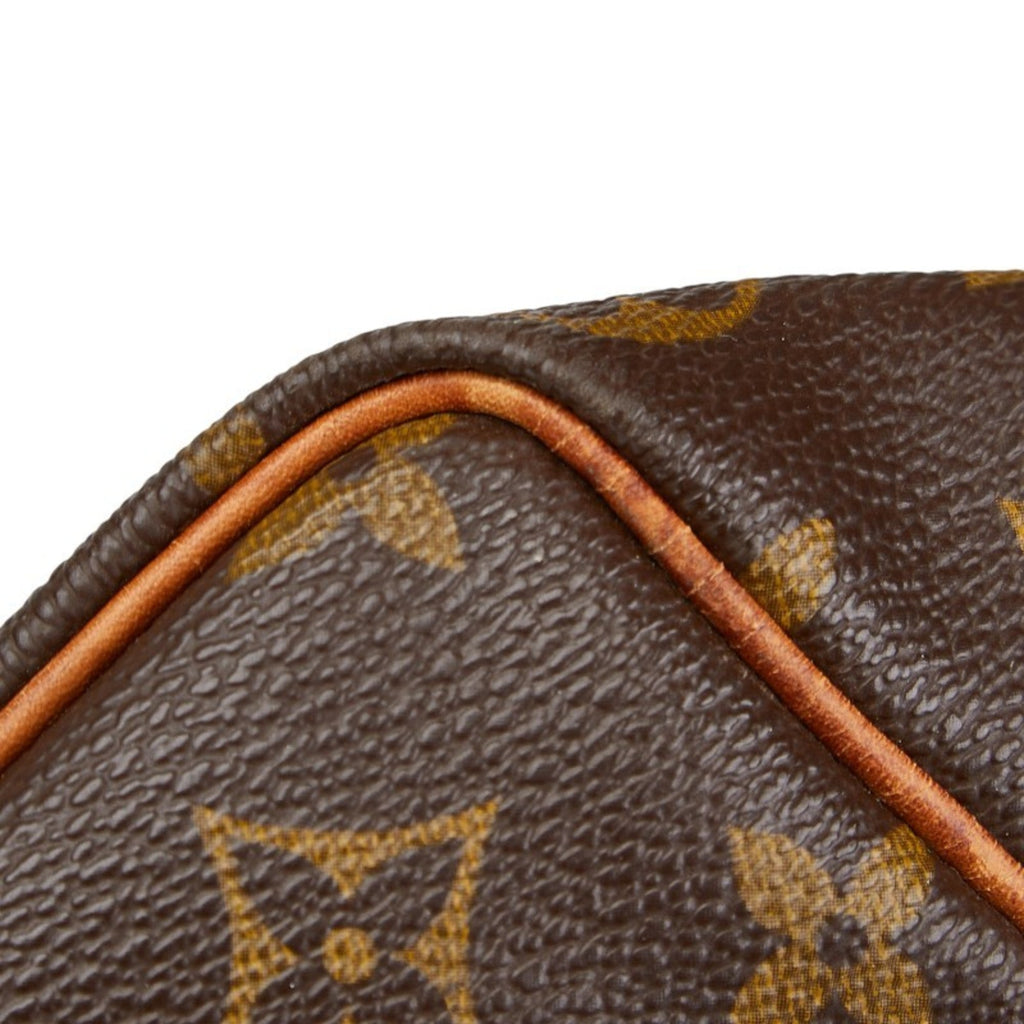 Louis Vuitton Brown Pvc Leather Boston Bag