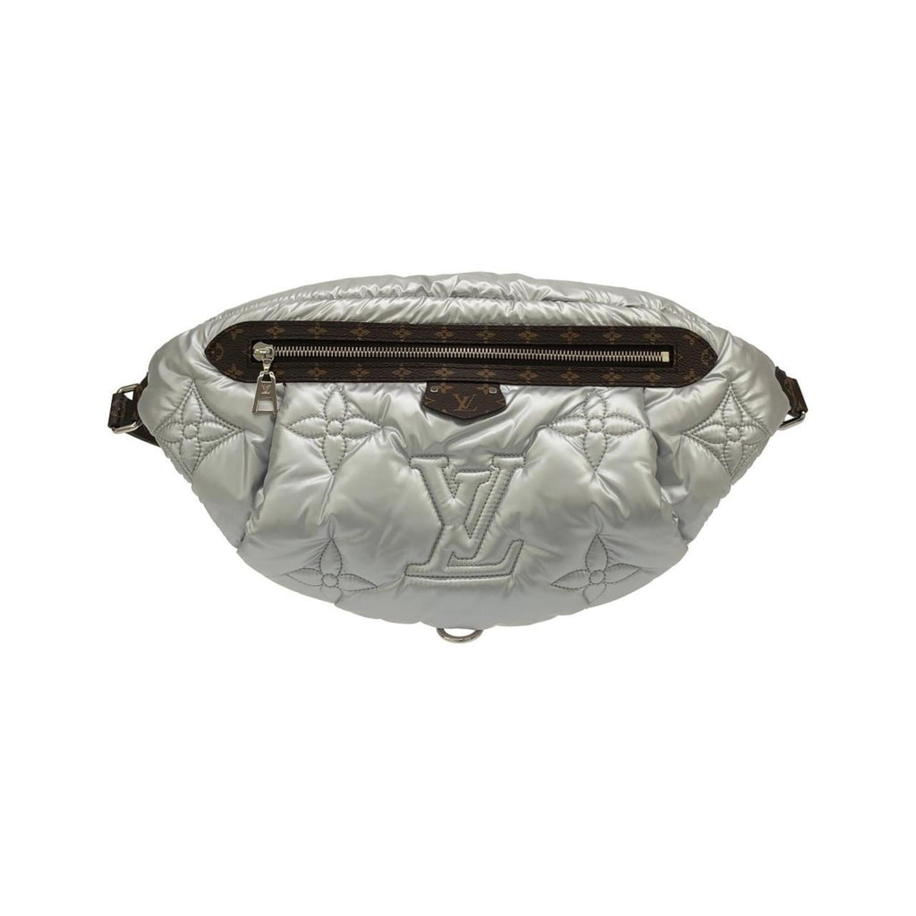 Louis Vuitton Silver Nylon Handbag