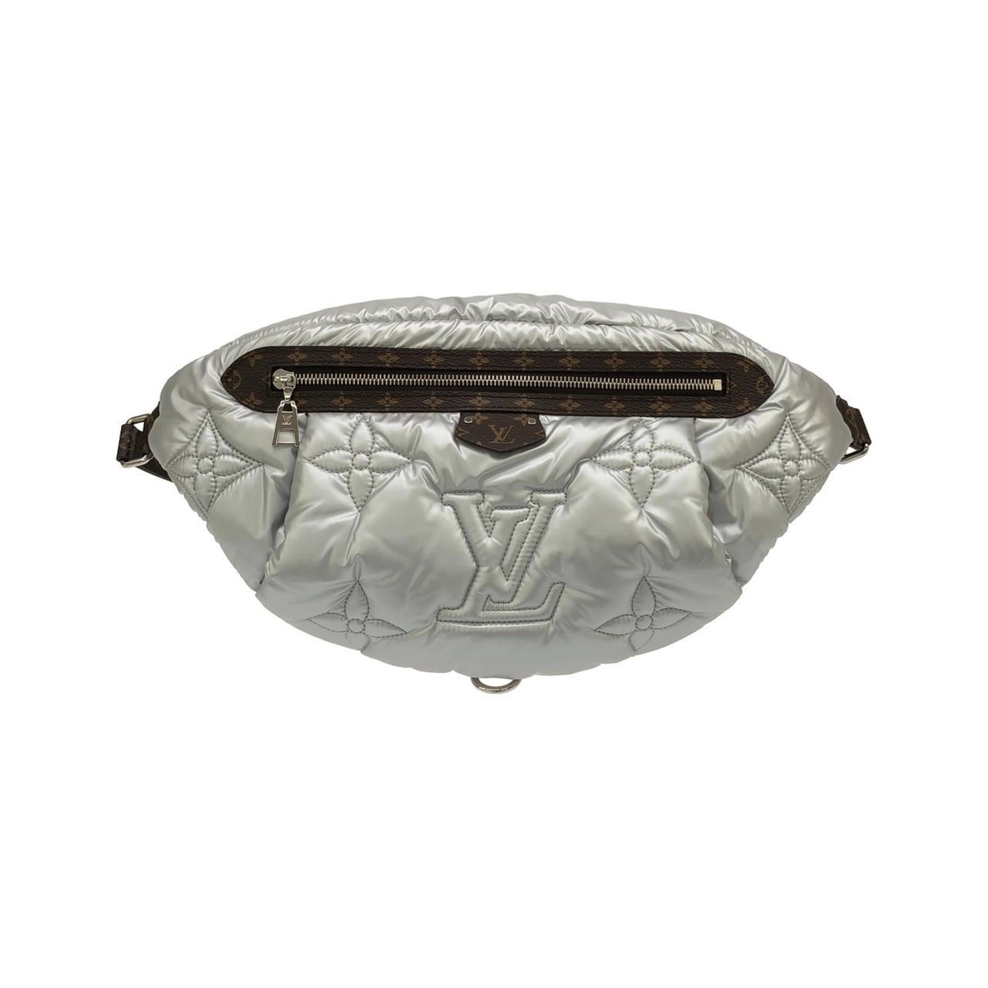 Louis Vuitton Silver Nylon Handbag