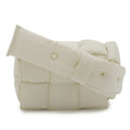 Bottega Veneta White Nylon Pochette Shoulder Bag
