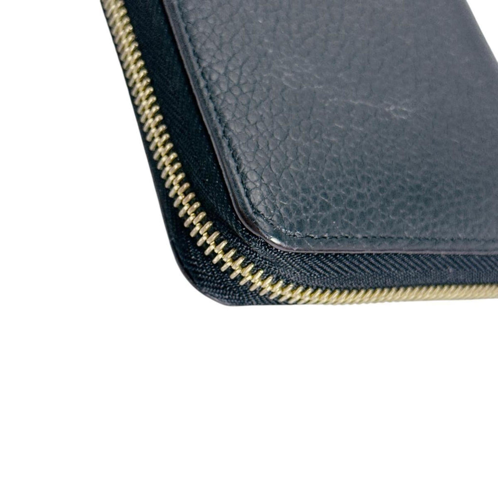 Louis Vuitton Black Noir Leather Long Wallet