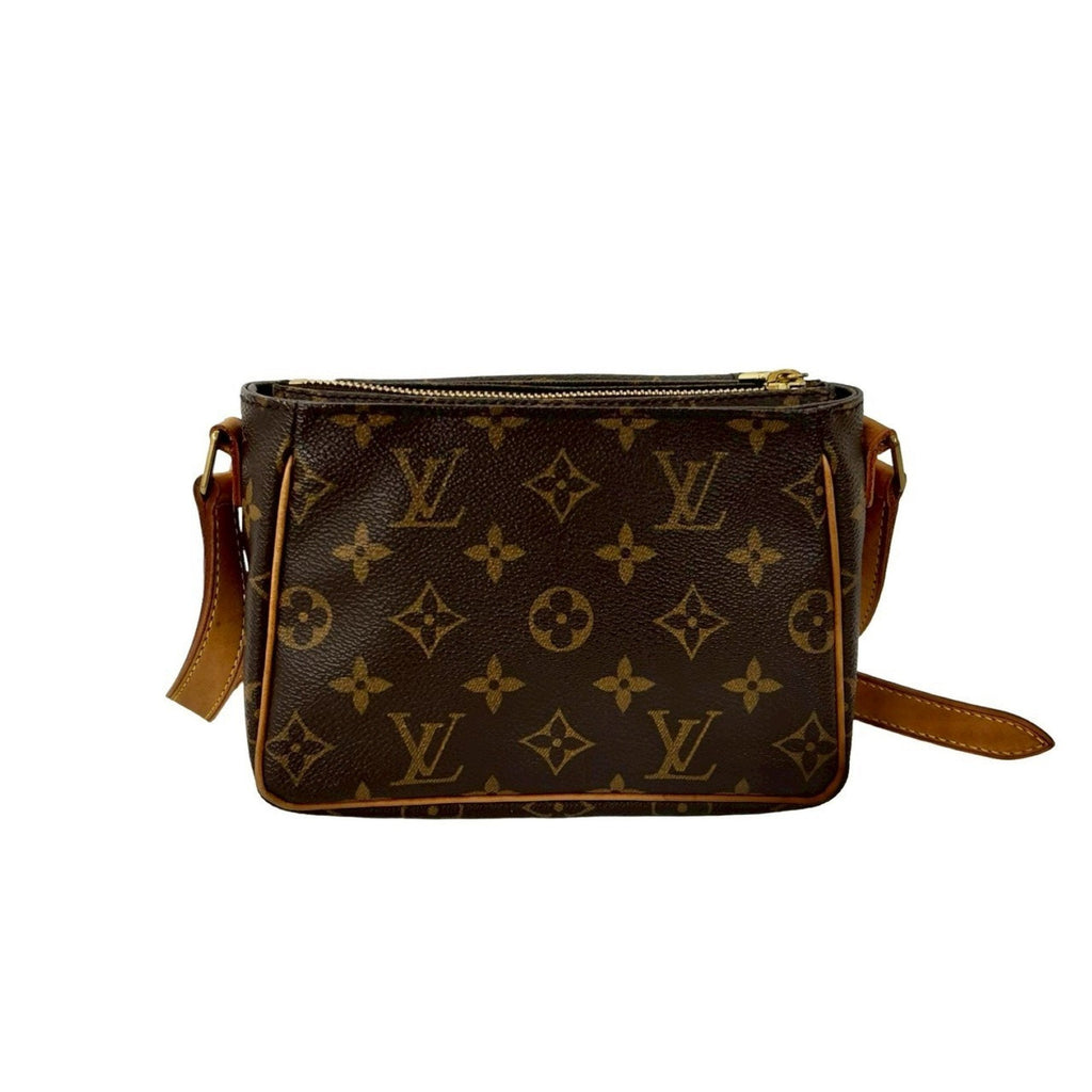 Louis Vuitton Brown Leather Pvc Pochette Shoulder Bag