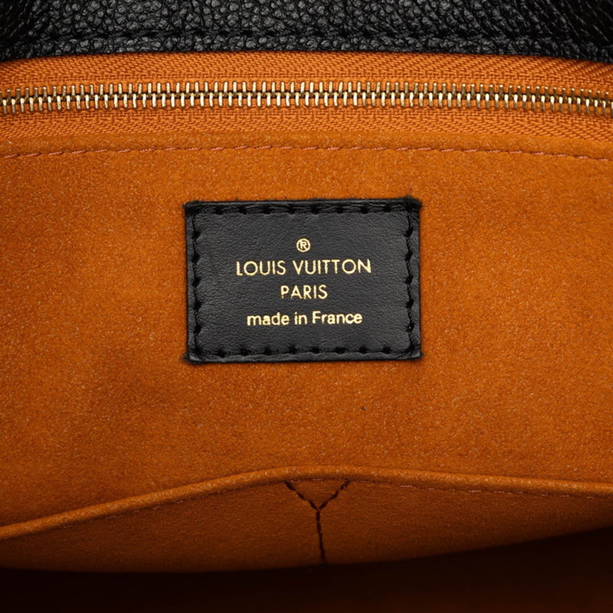Louis Vuitton Black Leather Shoulder Bag Tote Bag